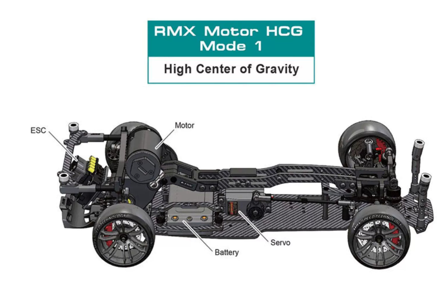 MST RMX3.0 KMW 1/10 Full OP RRX RC DRIFT CAR Frame 532195BK