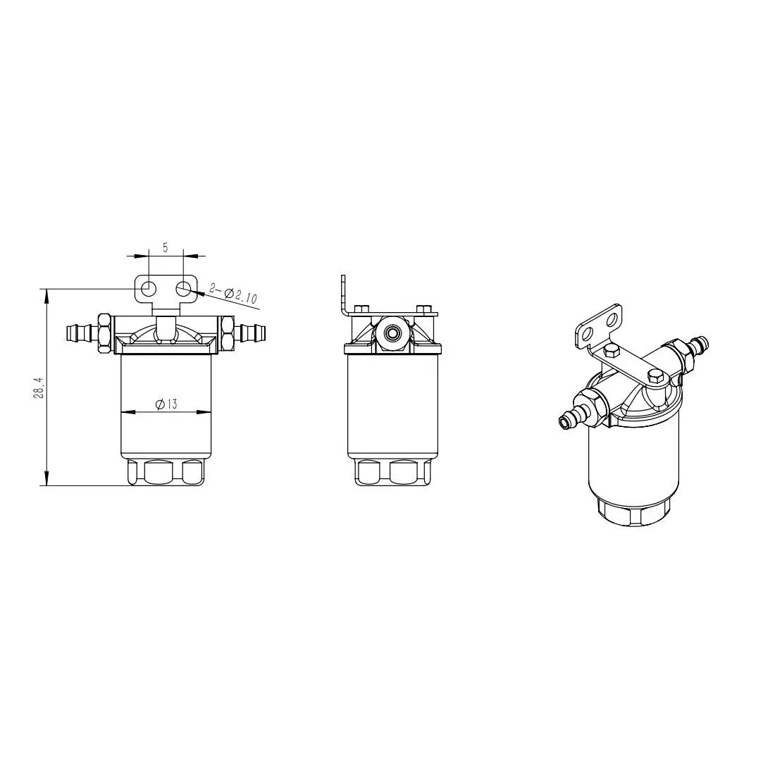 CUT MODEL CUT-103N 1/14 RC Hydraulic Model Filter