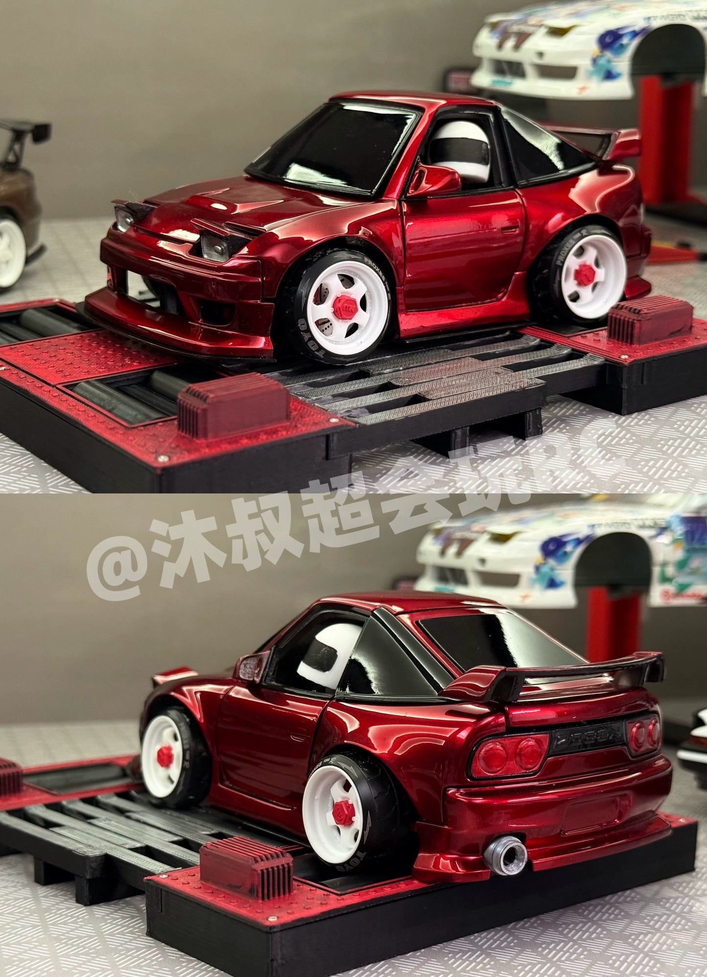 MUSHU TG TT 1/24 Rc Drift Car 3D PRINT WHITE Shell Wheelbase 70-73MM