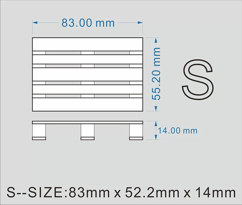 KAYA 1/14 Tamiya Rc Tractor Scene Model Wooden Pallet CJ003 10PCS