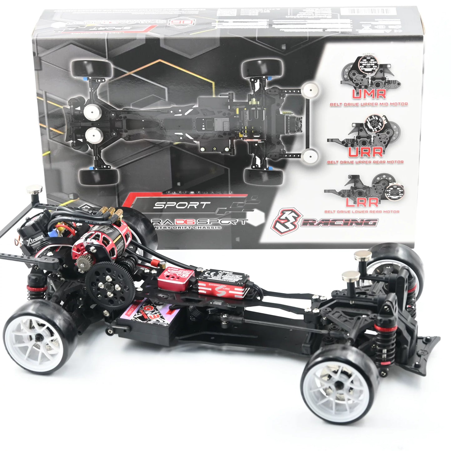 3RACING D6 SPORT 1/10 RWD Brushless S15 with Light RC DRIFT CAR RTR