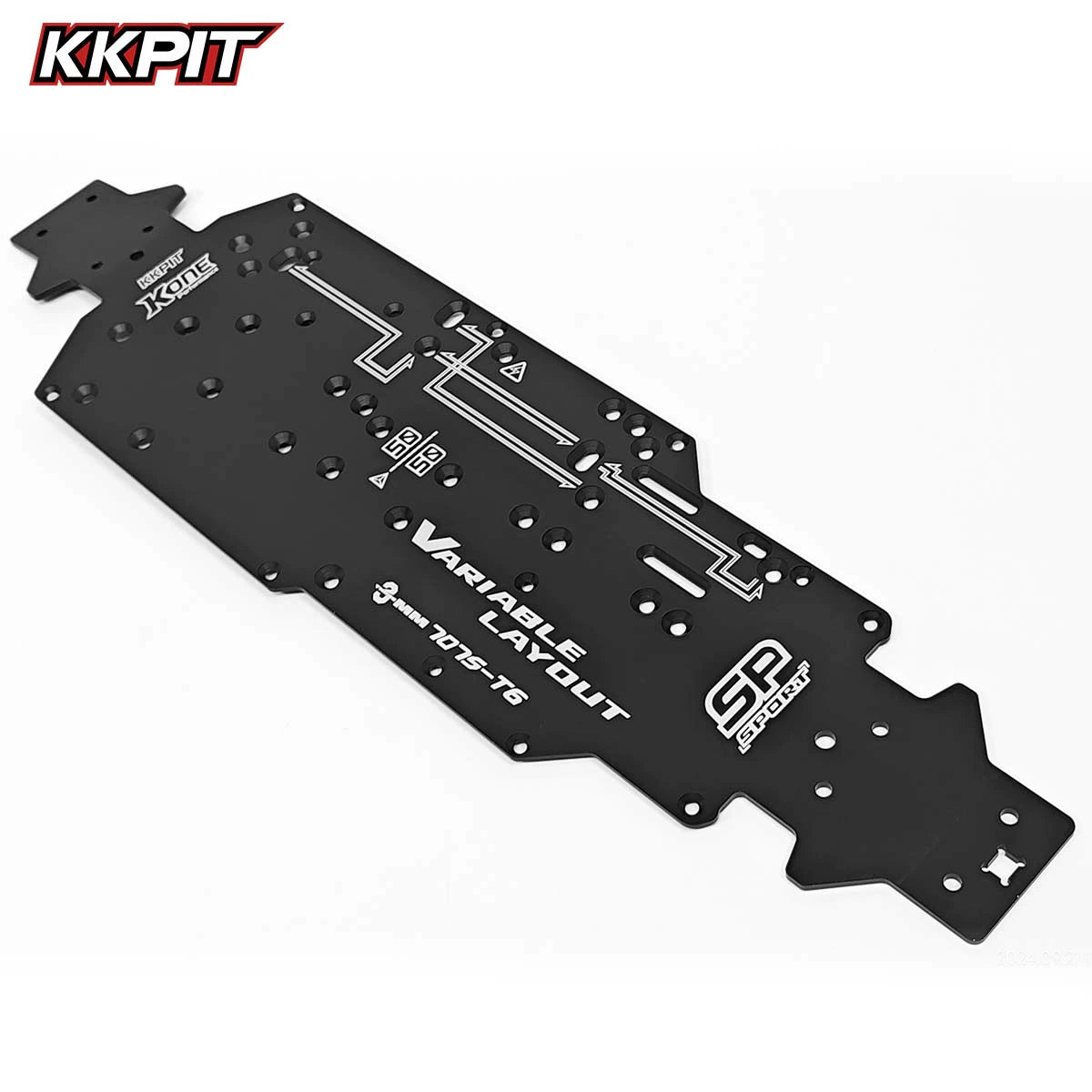 KKPIT K1 SP RC CAR metal baseplate 3MM thickness 10900M