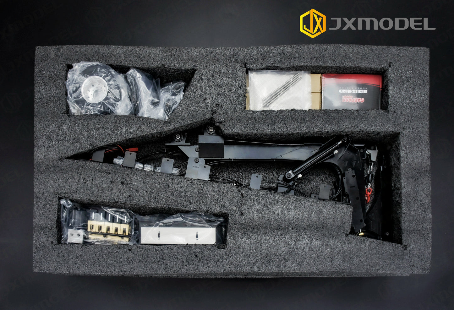 JXMODEL 1/14 RC Clearance Rescue Trailer Chassis Hydraulic Rescue Module Version 2.0 KIT