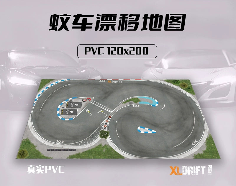 XLDRIFT MINIZ RW00 1/28 1/24 RC DRIFT CAR PVC Track Collection