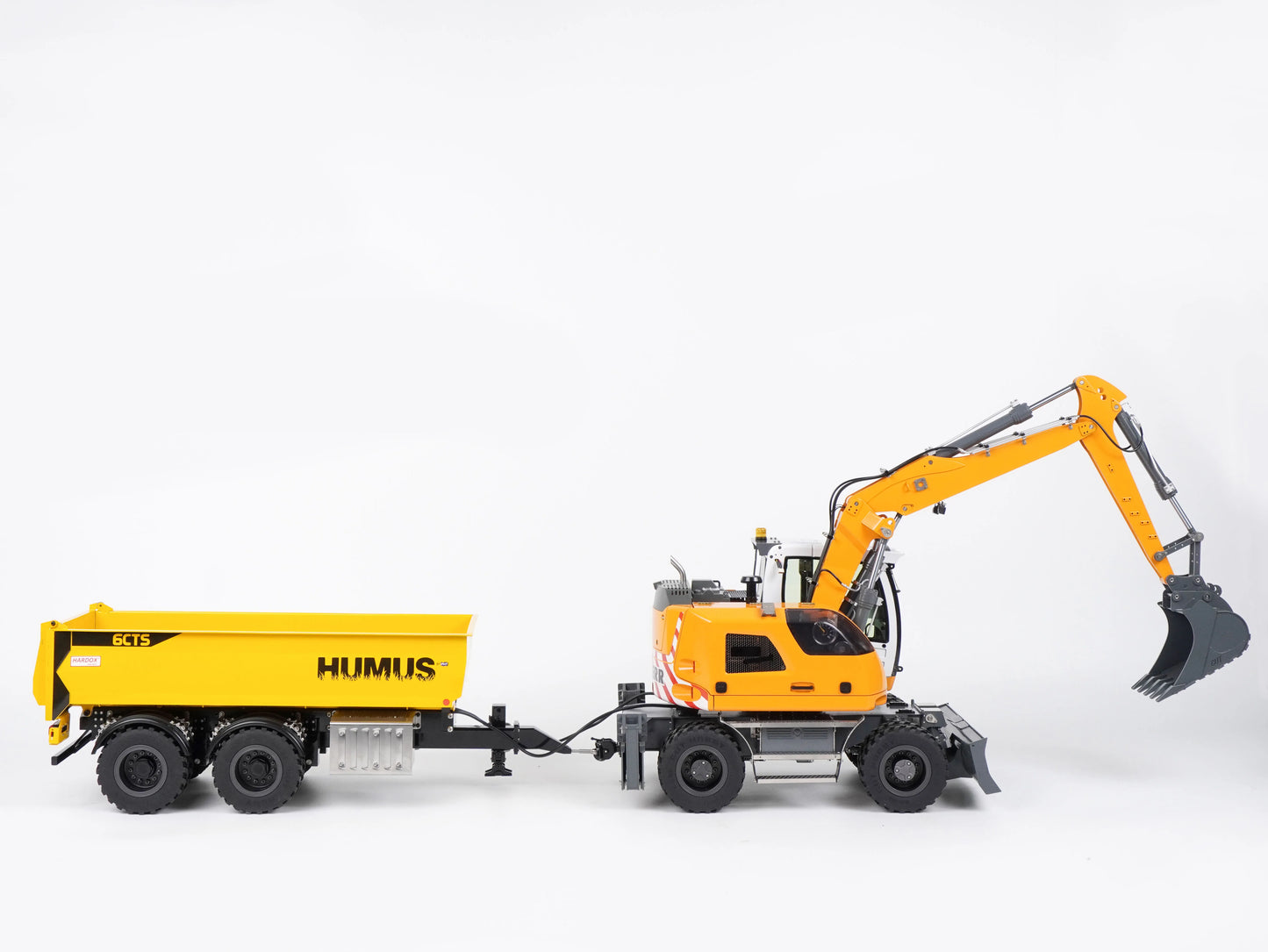 CUT HOBBY C900 1/14 RC Hydraulic Metal Dump Two AXLE Trailer