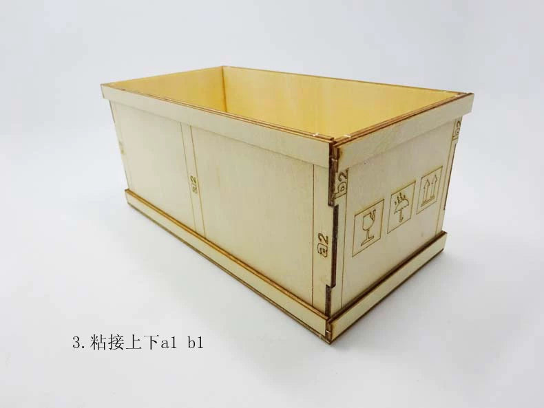 KAYA 1/14 Tamiya Rc Tractor Scene Props Simulated Miniature Transport Wooden Case 10PCS