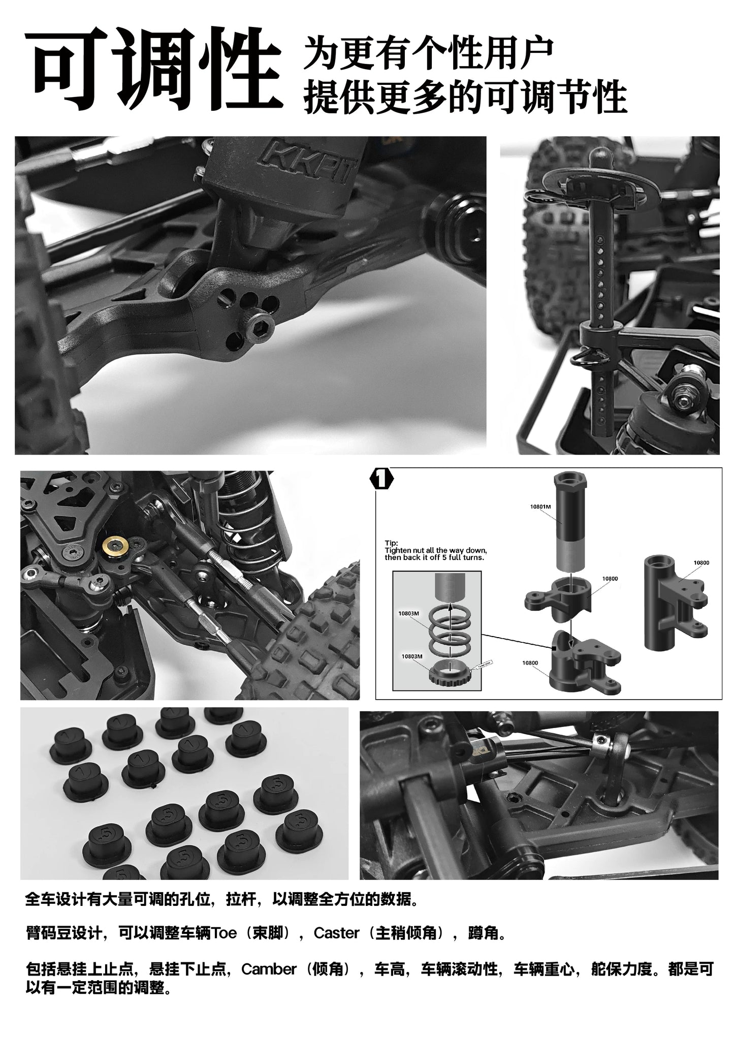 KKPIT-KONE SP ULTRA 1/10 RC CAR Frame KIT 330mm Wheelbase