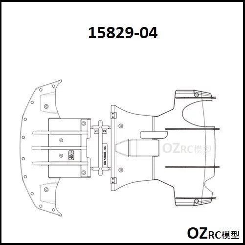 CAPO CD15829 GTR R34 1/8 Rc Car Plastic Parts
