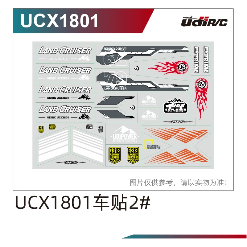 UDIRC UCX1801 1/18 LC79 Rc Car Original Parts