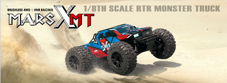 HNR H9902 1/8 4wd Brushless X-MARS MT Rc Car RTR