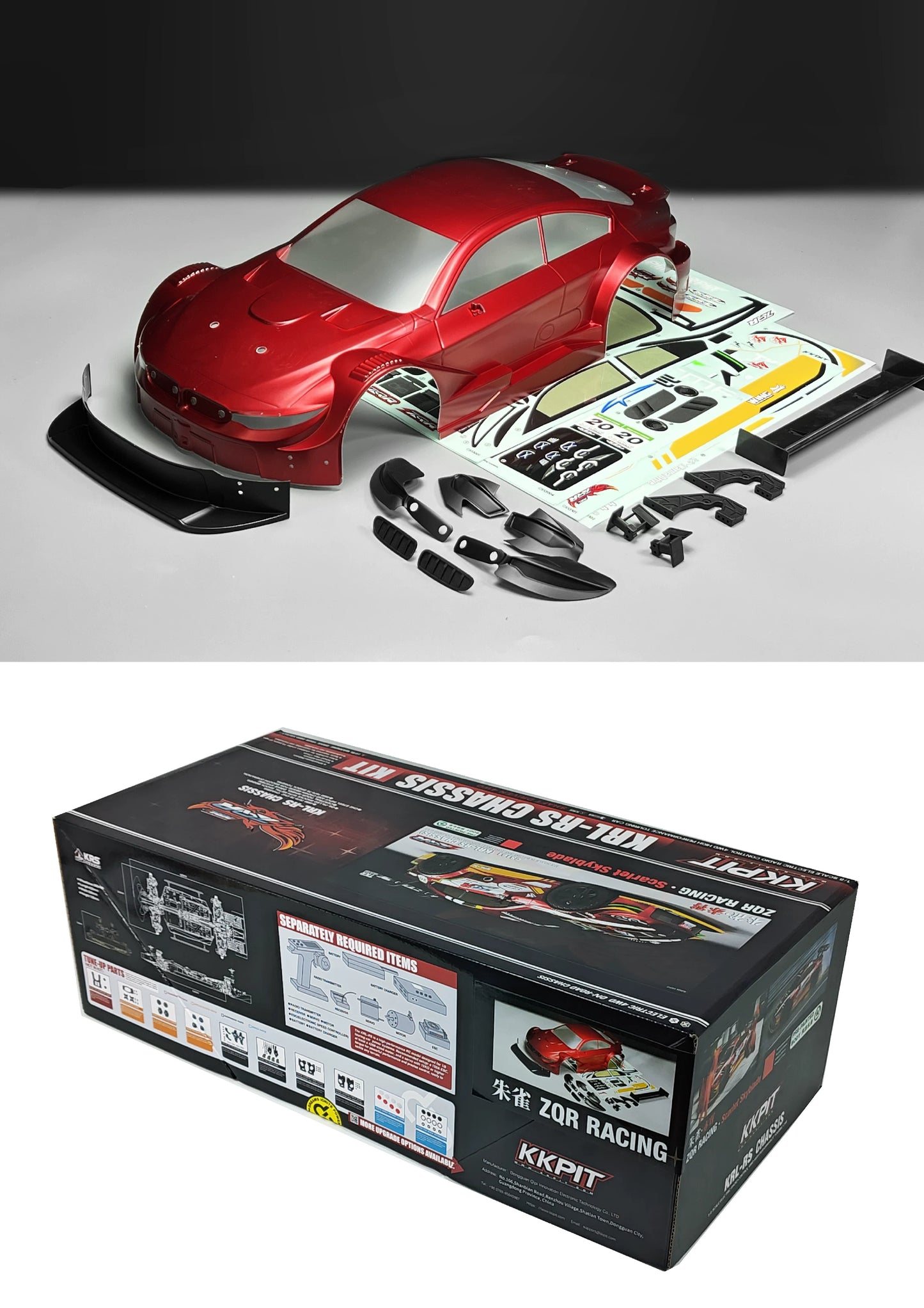 KKPIT 1/8 ZQR Racing Rc Car Kit Arr KRL-RS 360MM Wheelbase