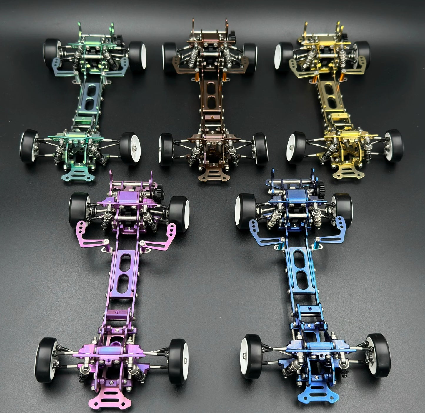 Rhina Racing RTSv2 TC4 1/24 RC Drift Car Titanium Frame KIT