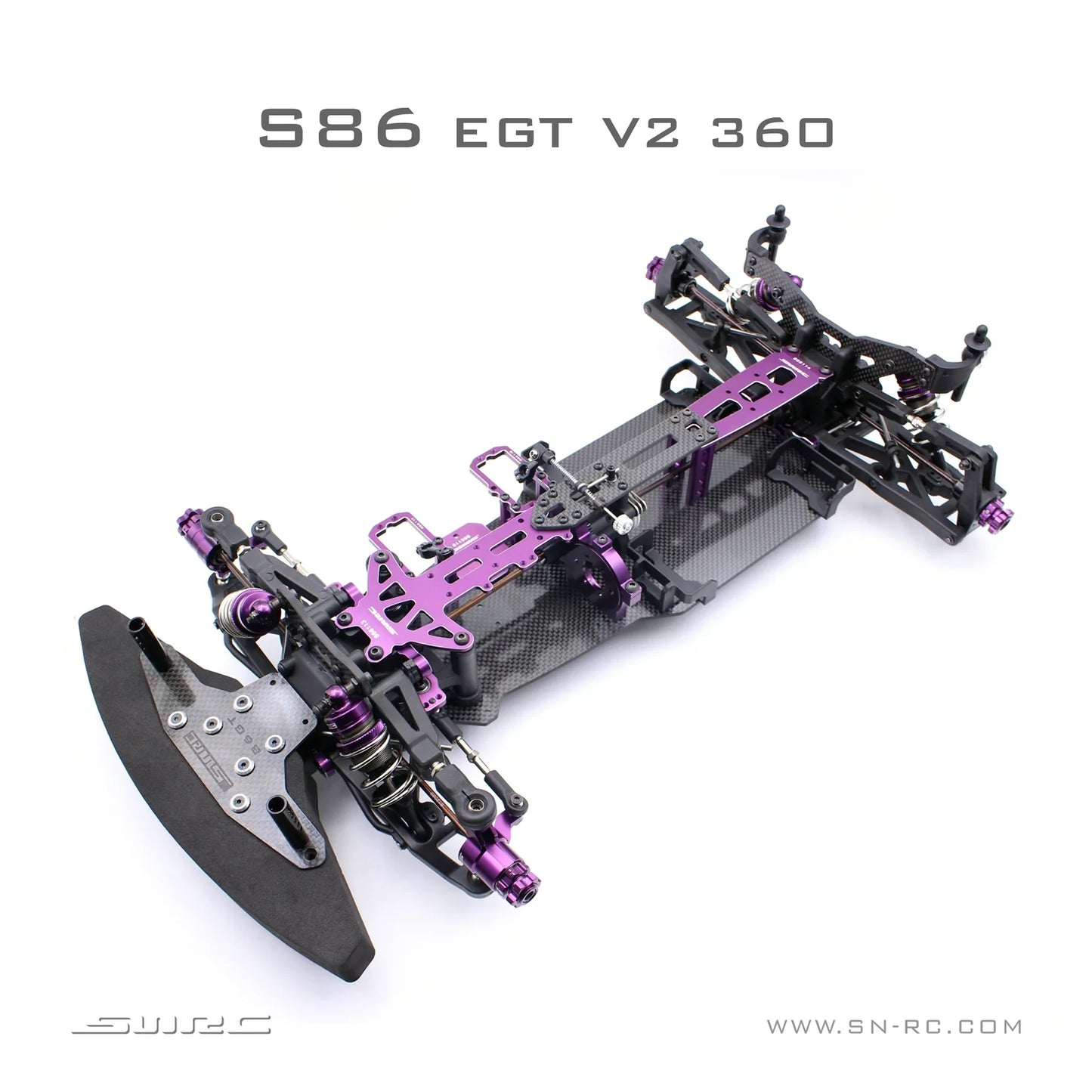 SNRC S86EGT V2 330 360 406 1/8 Rc Car Frame KIT