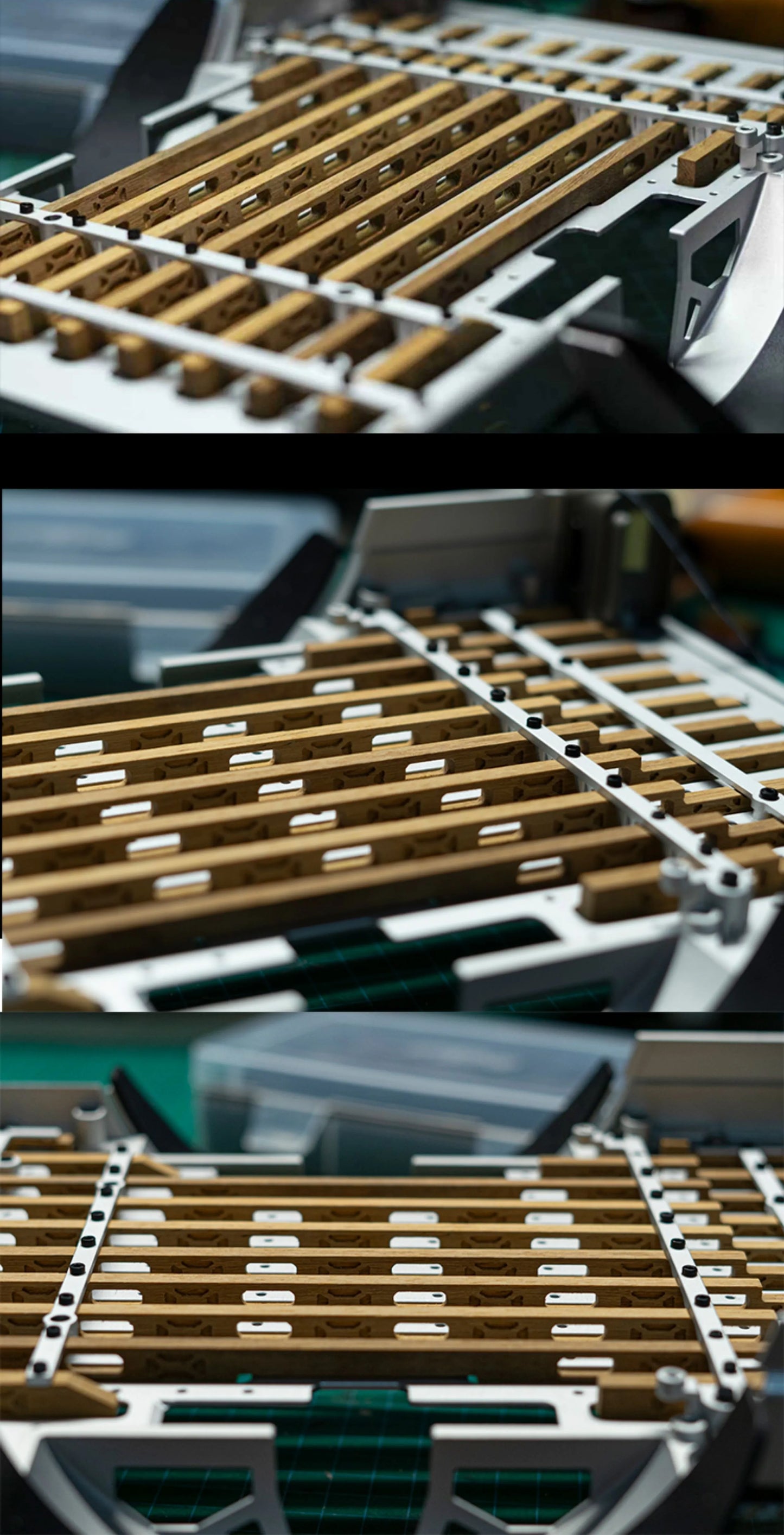 TWOLF M715 1/8 Rc Car Rear Bucket Hollow Wood Trim Limited Edition