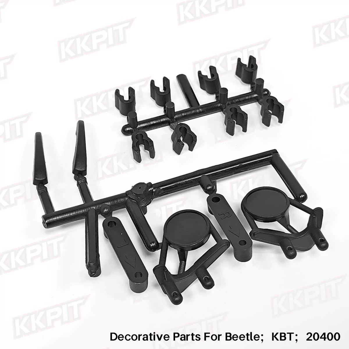 KKPIT-1/8 PC1.5 Transparent Beetle 360MM Car Shell KBT/KPM-71011