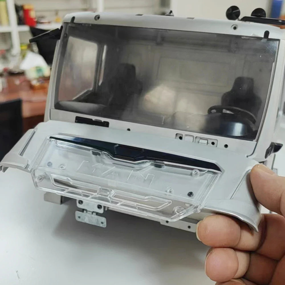 CNC Metal Cab with Interior for  1/14 Tamiya MAN TGX  Rc Dump Truck