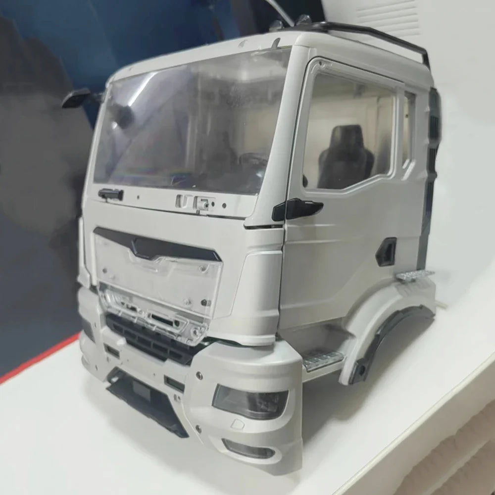 CNC Metal Cab with Interior for  1/14 Tamiya MAN TGX  Rc Dump Truck