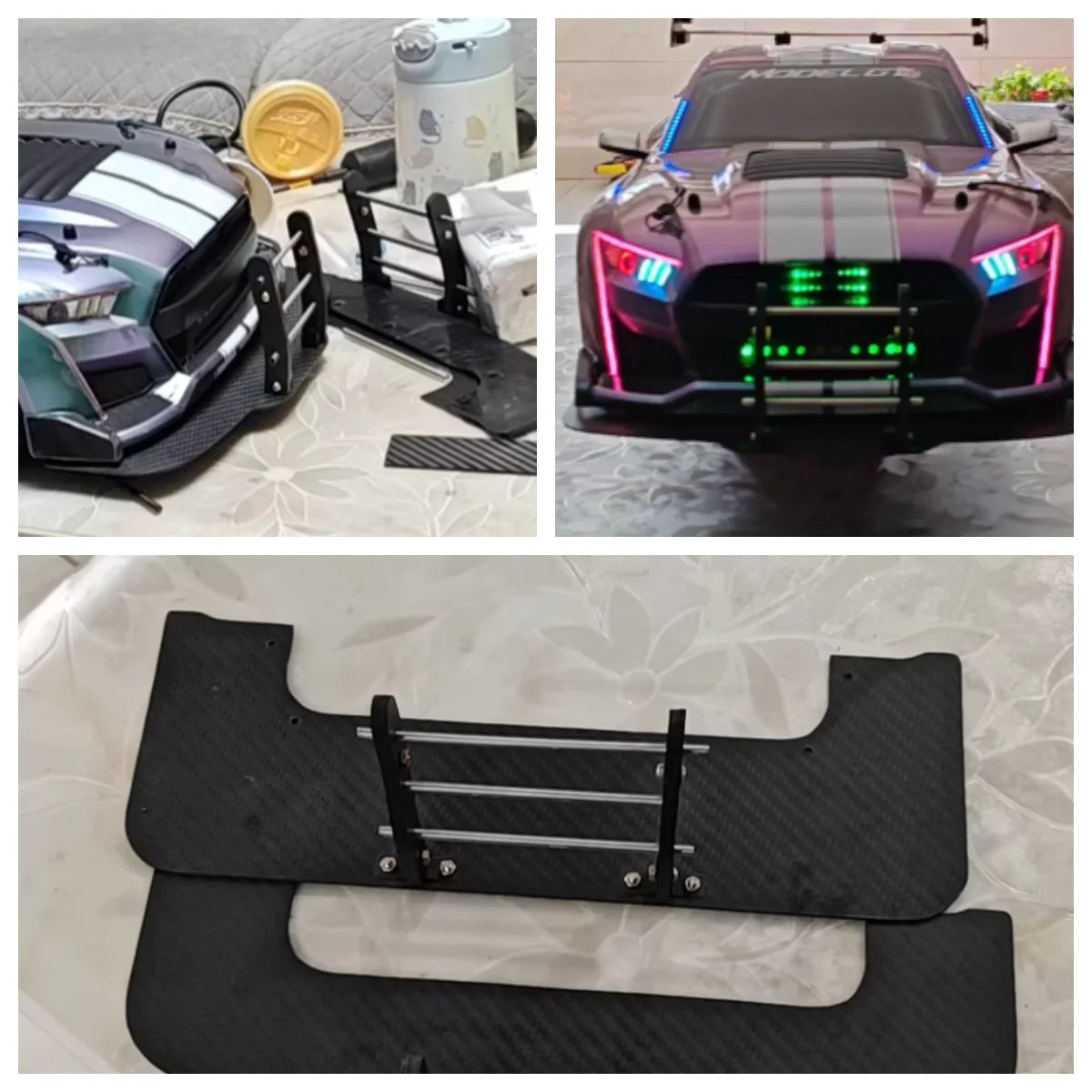 Front Bumper Rail Wing for  FSR GT 1/7 Model DT RC Car 3D PRINT OP PART