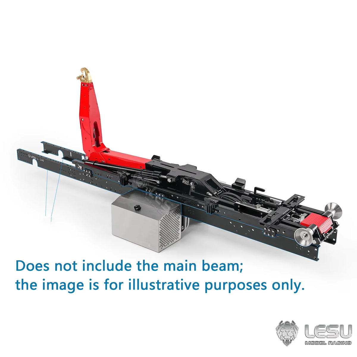 LESU 1/14 Roll-on/Roll-off Hydraulic Telescopic Complete Discharge Vehicle Kit LS-A0060