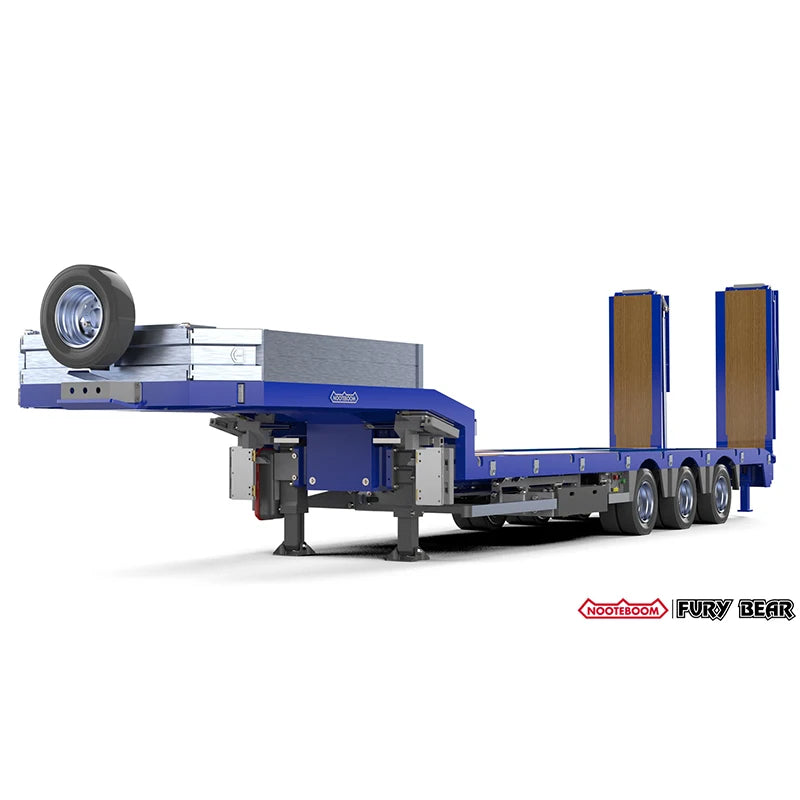 FURY BEAR Nooxion 1/14 OSDS 48-03 Series Engineering 3-axle Trailer Model