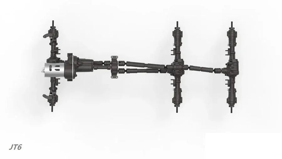Cross Emo Jt6 6X6 RC Off-Road Climbing Flatbed Trailer RTR