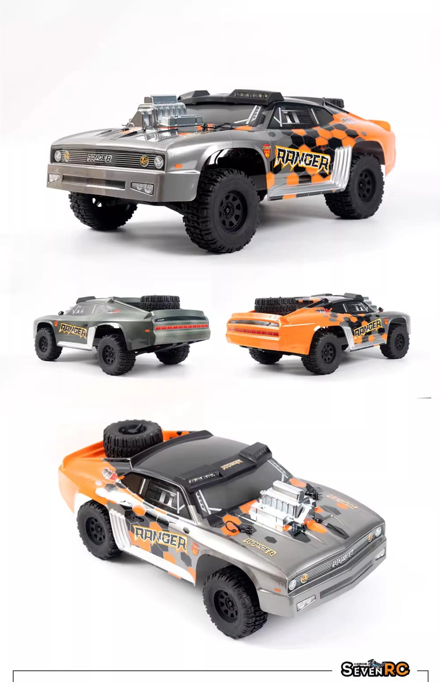 FSR 1/10 Ranger 4WD Brushless RC Short  Truck RTR