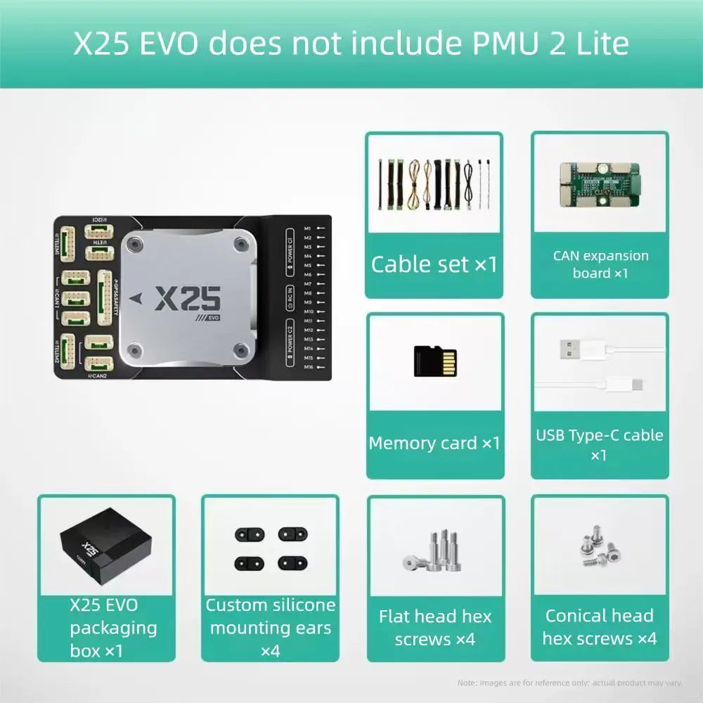 CUAV X25 EVO Autopilot Flight Controller with STM32H7 Processor Triple IMU for Multirotor Fixed Wing UGV USV