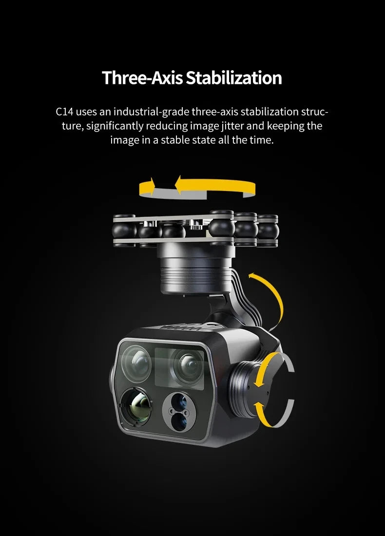 Skydroid C14 High-resolution Thermal Imaging Camera with Laser Ranging and Three-axis Stabilization
