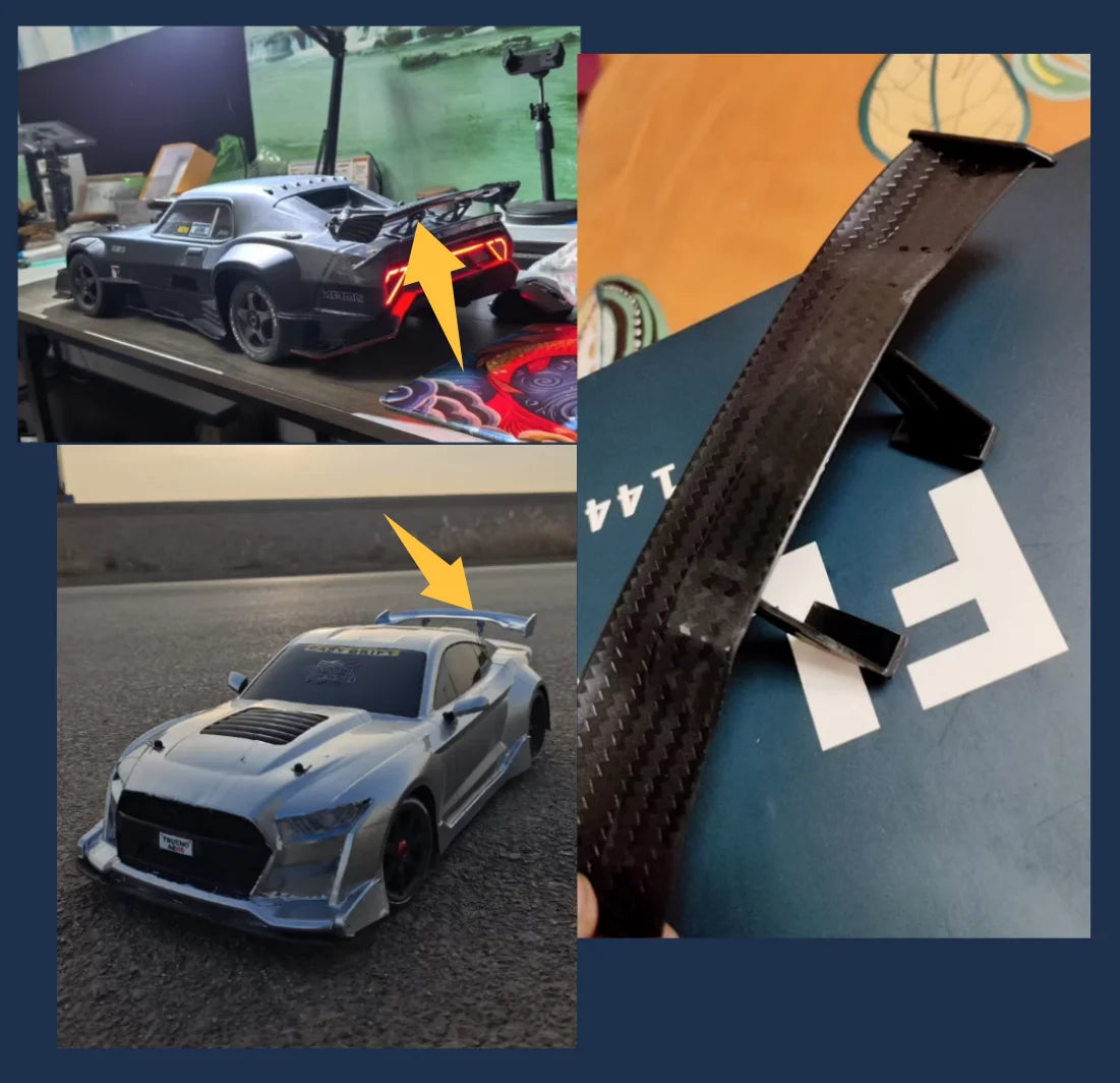 Front Bumper Rail Wing for  FSR GT 1/7 Model DT RC Car 3D PRINT OP PART