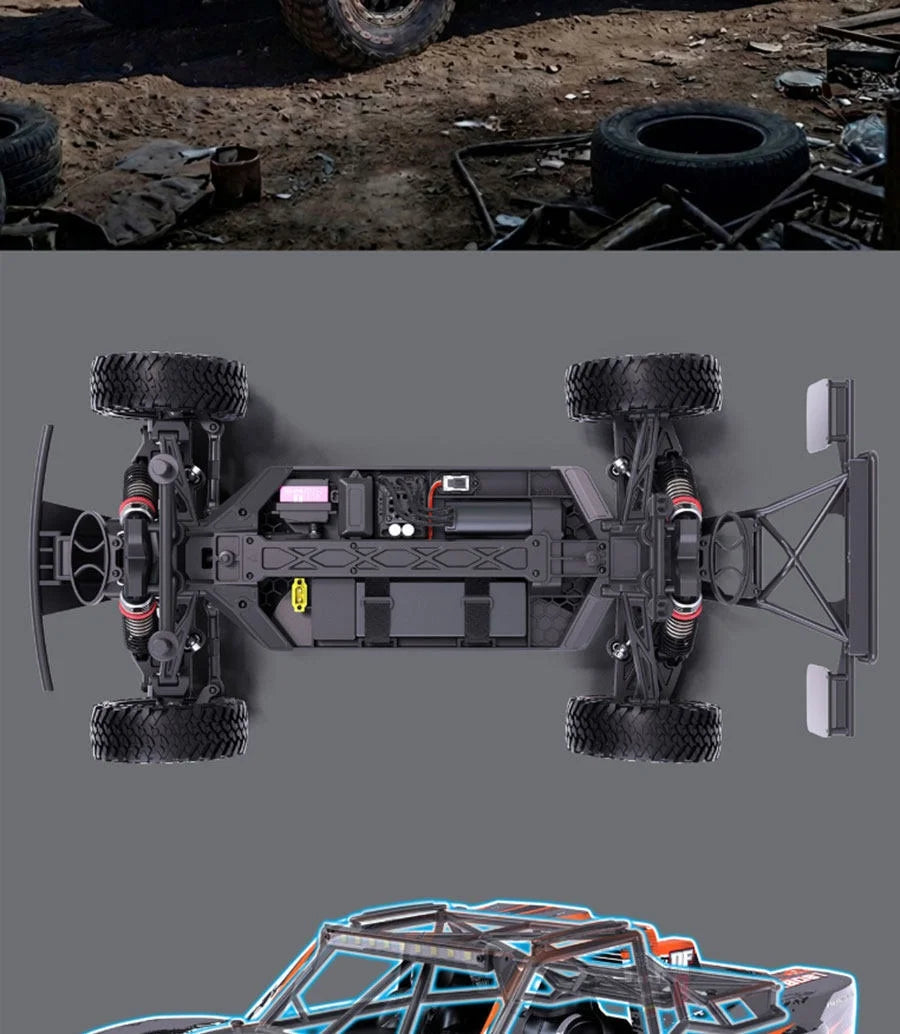 YIKONG YK8081 DF8 RC 4WD Brushless Desert Short TRUCK RTR