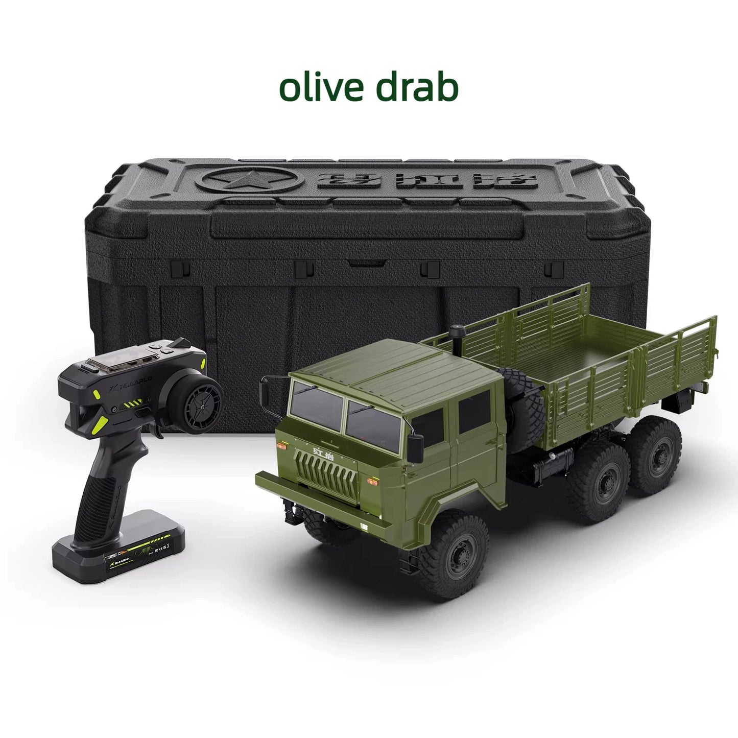 RLAARLO CQ261 1/10 6x6 RC BRUSHLESS Military Truck RTR