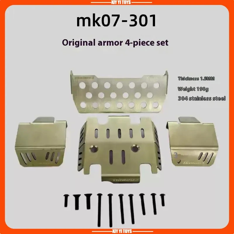 RLAARLO Mk07 Jk07pro Op Part Metal Accessories Armor Weight C Seat Steering Cup Bridge Cover Front Bar Differential Shell