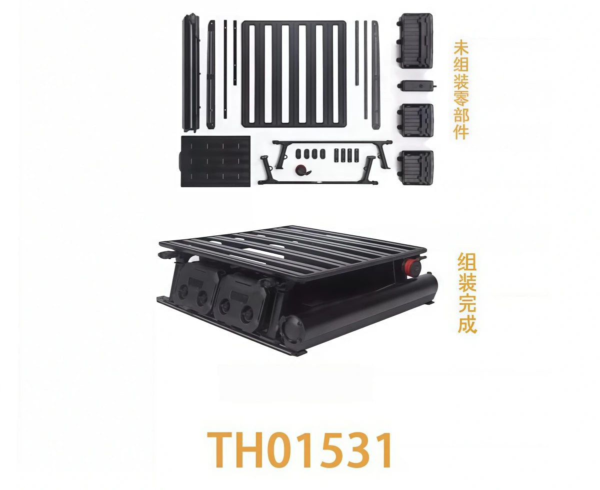 Km Traction Hobby TH01531  Rear Bed Luggage Rack Kit for 1/8 KM RAM F150 RC Crawler Car