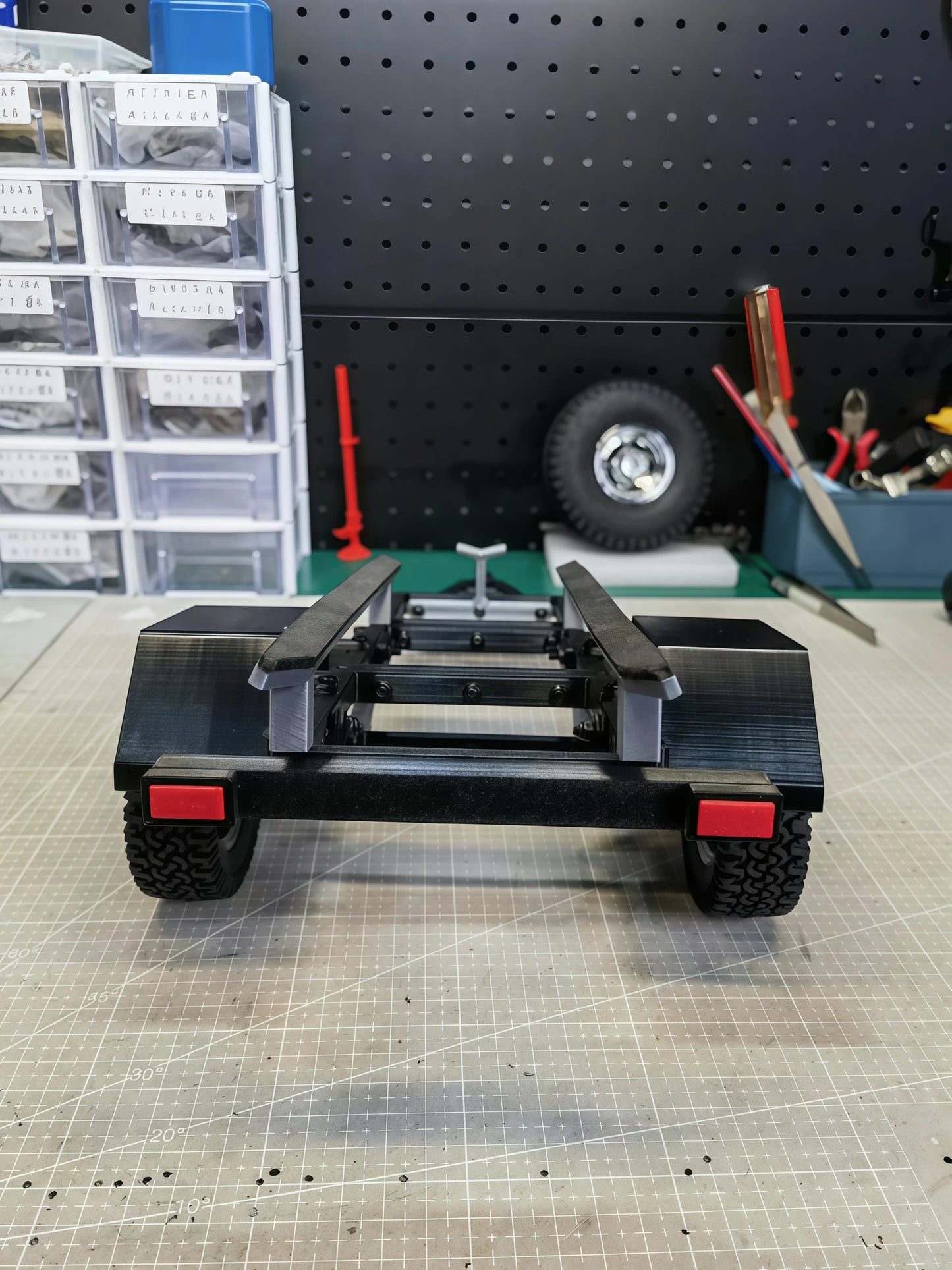 3D Printed Plastic Trailer for 1/10 rc Crawler Car