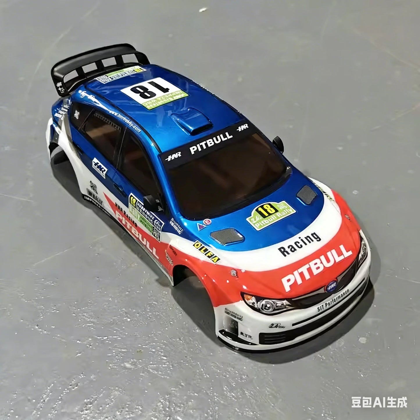 HNR H98349 Ready Assembled PVC Plastic Shell Fit H9804 Foxhound 1/10 RC Rally Car