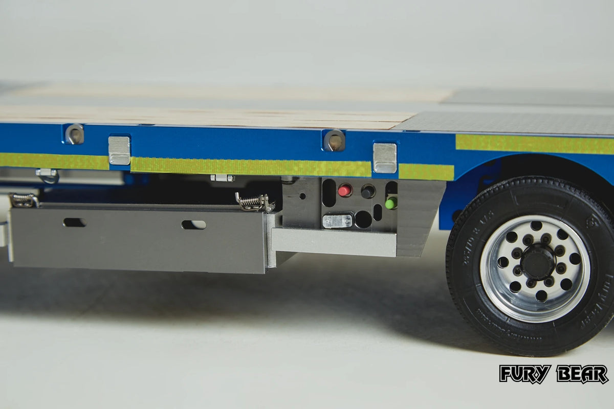 FURY BEAR Nooxion 1/14 OSDS 48-03 Series Engineering 3-axle Trailer Model