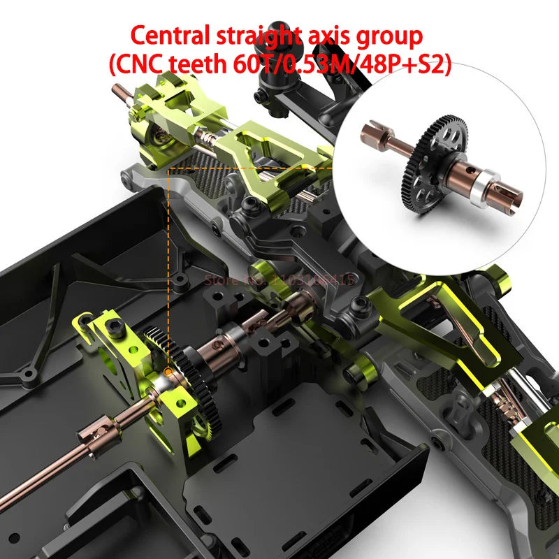 RLAARLO Xts-S10 Original Accessories Drive Shaft Cvd Remote Control Motor Power Adjustment Servo Pull Rod Dog Bone Cup Servo Arm