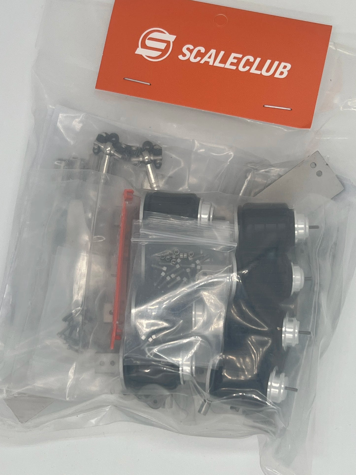 SCALECLUB 1/14 Single Holder 8 Air Bag Tandem Suspension System for Tamiya Scania Man Volvo Rc Tractor