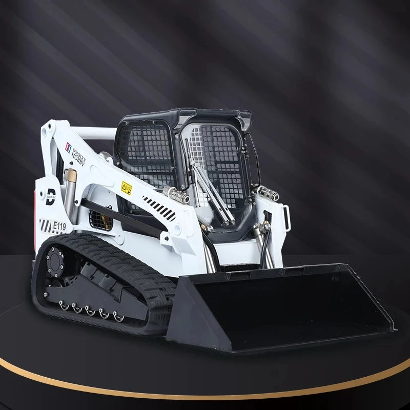 DOUBLE E E119  1/14 RC Hydraulic Tracked Bobcat Engineering Vehicle Skid Loader RTR