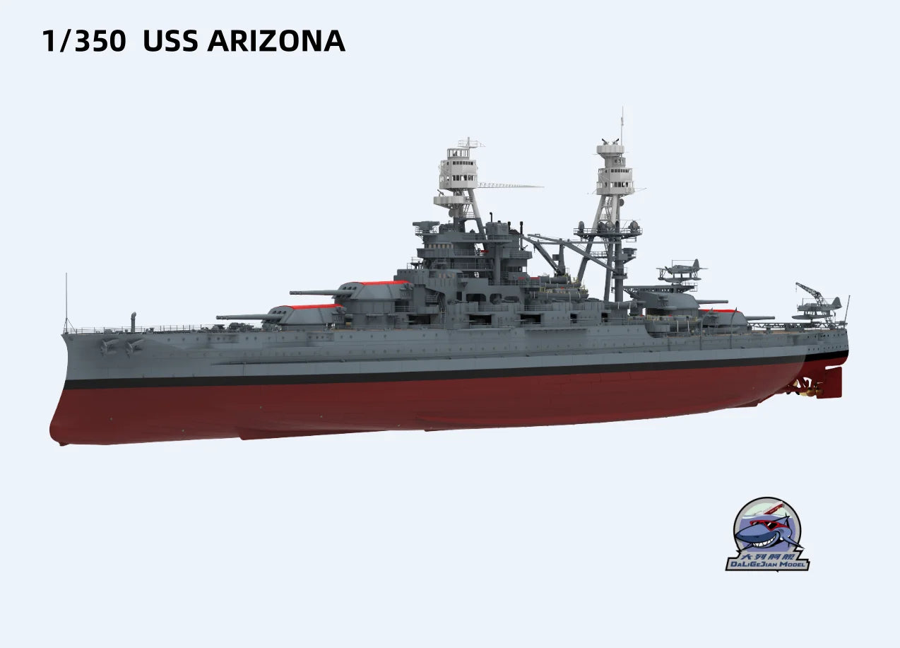 CY MODEL CY102 1/350  USS ARIZONA BB-39 Battle Ship Assembly Model Kit