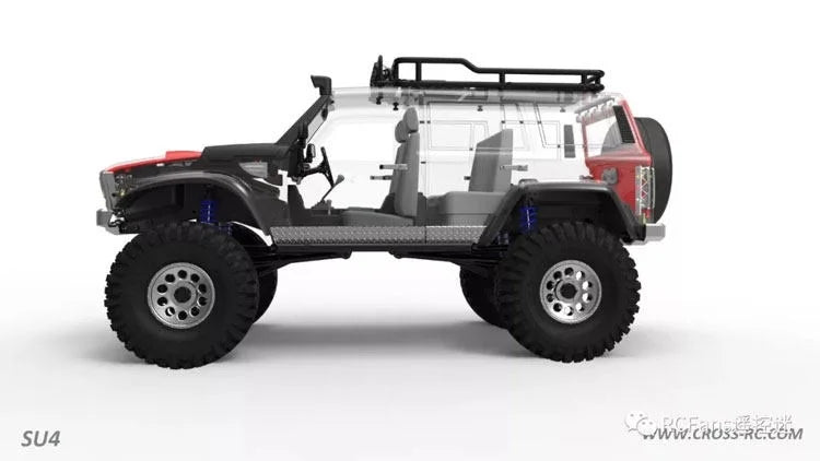 Crossrc 1/10 SU4 Rc 4WD Off Road Climbing Car KIT