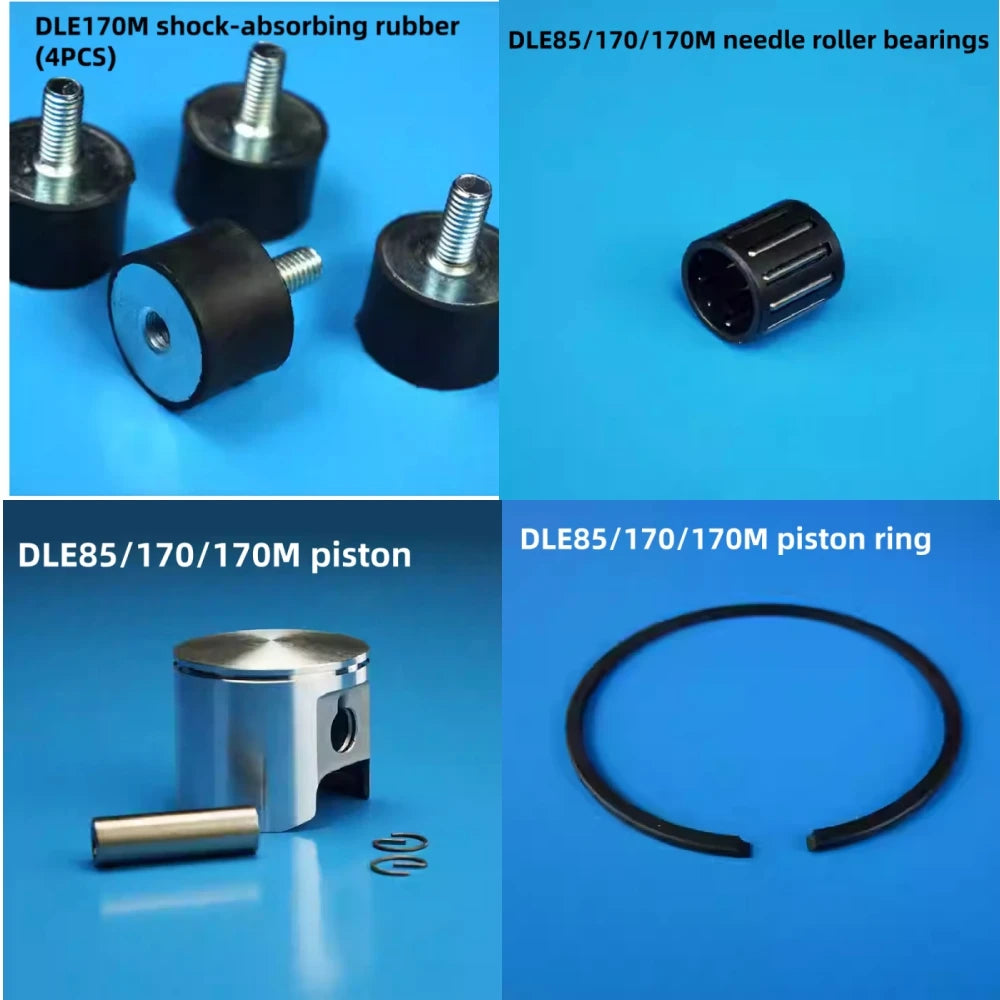 DLE170/170M Engine Original Accessories Replacement Bearings, air filters, spark plug caps, propeller screws, gaskets etc.