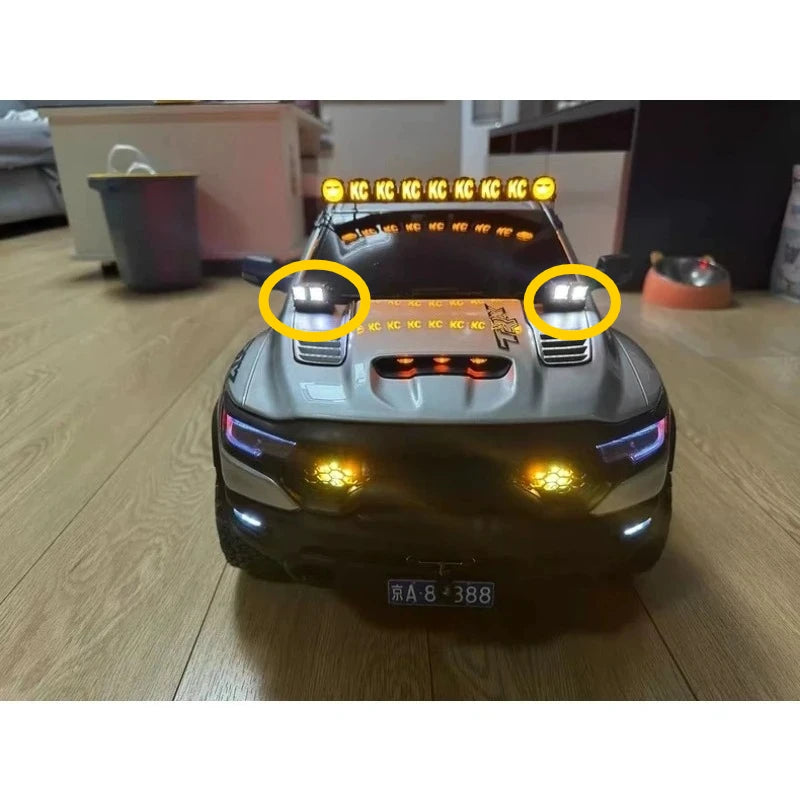 TRACTION HOBBY KING MOTOR LED Light Set for KM 1/8 RAM 1500 RC Crawler Roof Spotlights Op Part
