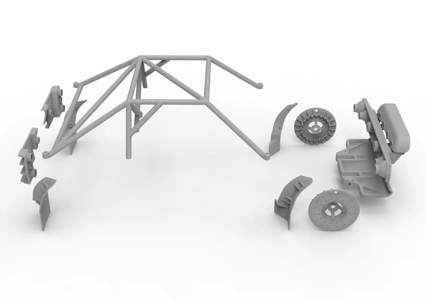 3d Print Op Parts Set for 1/10 Tamiya Lancia Delta Integrale Shell 51401 Xv01 Xv02 Tt01 Tt02 Rc Car