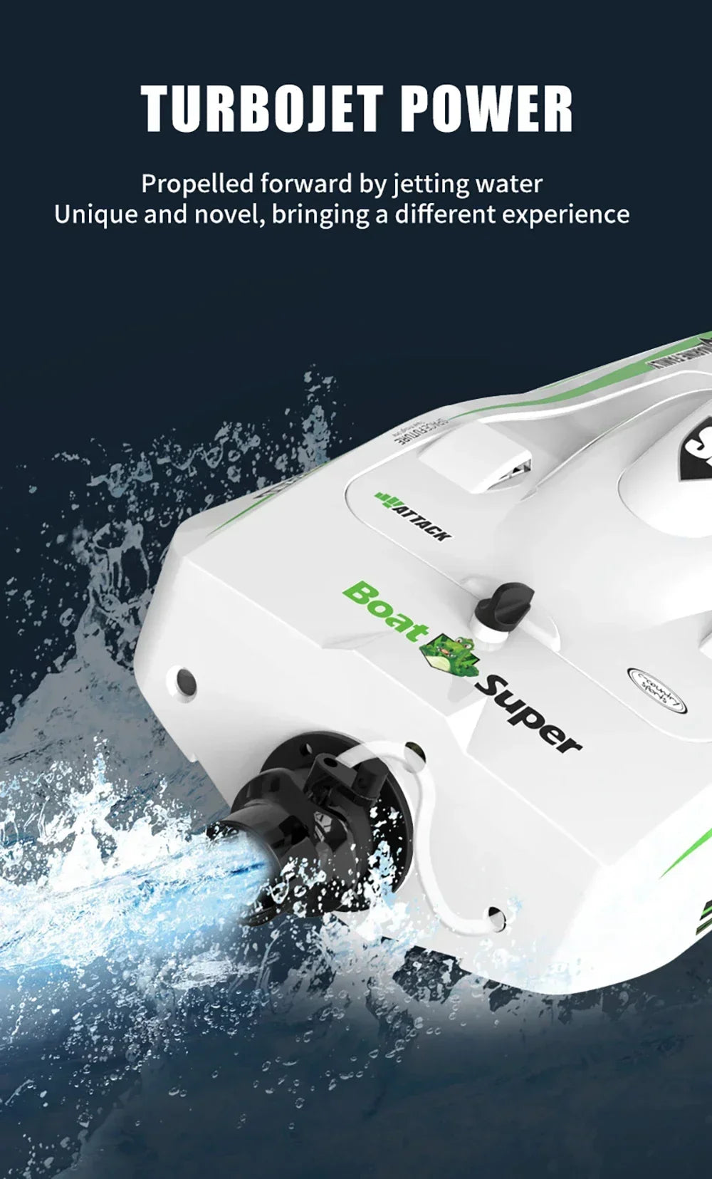 TX768 Vortex Jet  Brushless Remote Control Racing Speedboat 30km/h RTR