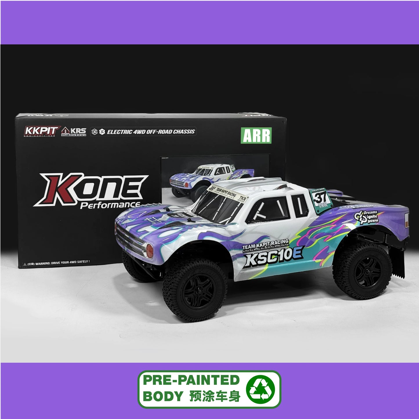 KKPIT 1/10 Cyclone Effect RC Short Truck KIT 330mm Wheelbase Cs171