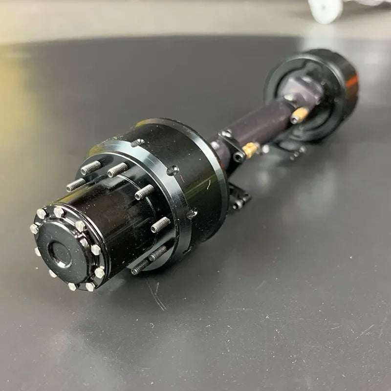 LXYRC 1/14 Metal Bearing Axle with Brake Function for Tamiya RC Truck
