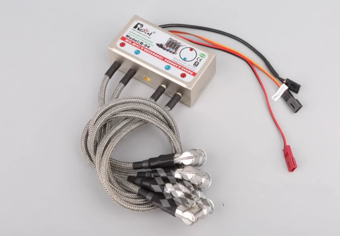 RCEXL Automatic Advancing Angle Electronic Ignition for CDI 3/4/5/7/9 Cylinders Engine CM-6/ME8 Head Igniter with Sensing Cable