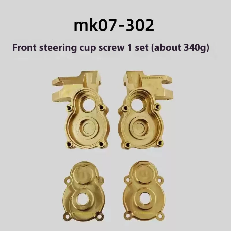RLAARLO Mk07 Jk07pro Op Part Metal Accessories Armor Weight C Seat Steering Cup Bridge Cover Front Bar Differential Shell