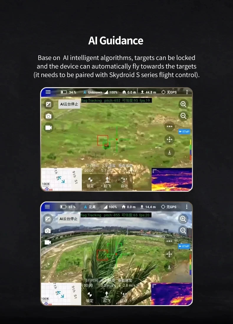 Skydroid C14 High-resolution Thermal Imaging Camera with Laser Ranging and Three-axis Stabilization